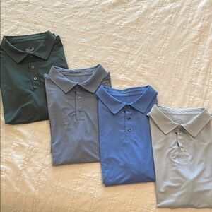 Men's Polo Shirt Set - Green, Blue, Gray